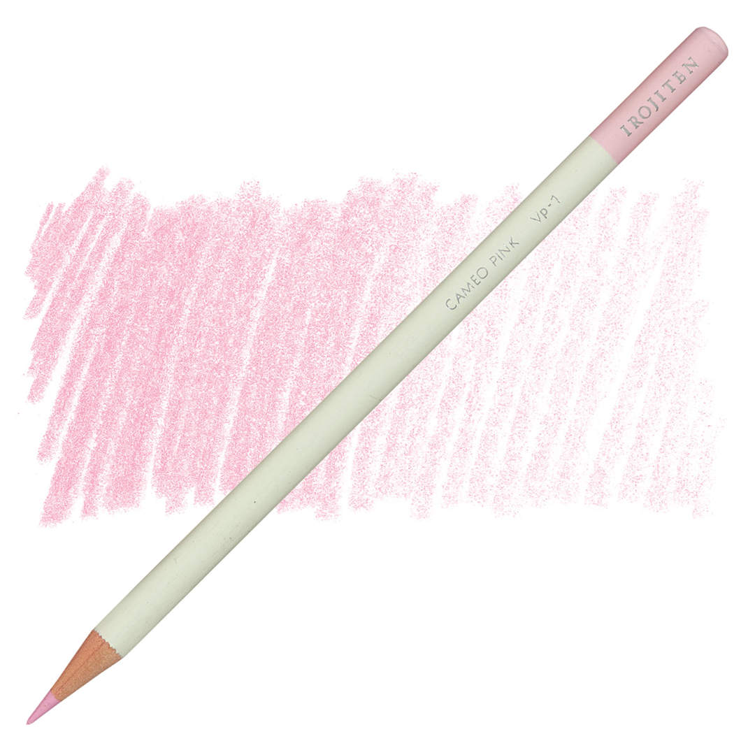 Open in modal - Irojiten Color Pencil - Cameo Pink pencil and swatch