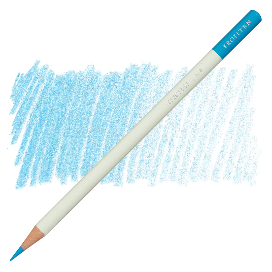Open in modal - Irojiten Color Pencil - Celeste Blue pencil and swatch