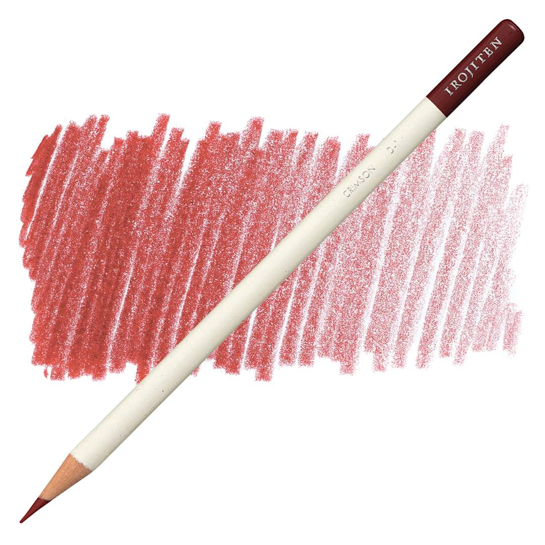 Open in modal - Irojiten Color Pencil - Crimson pencil and swatch