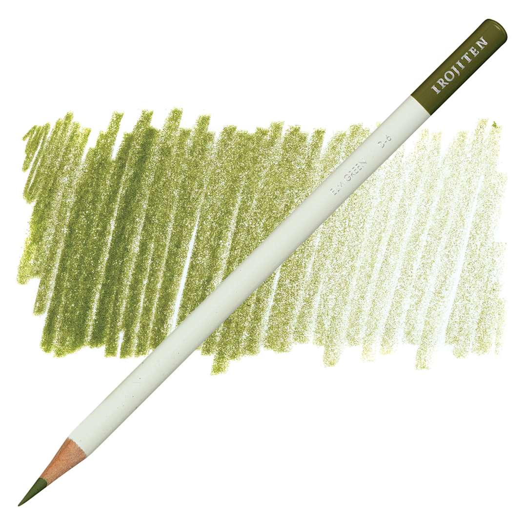 Open in modal - Irojiten Color Pencil - Elm Green pencil and swatch
