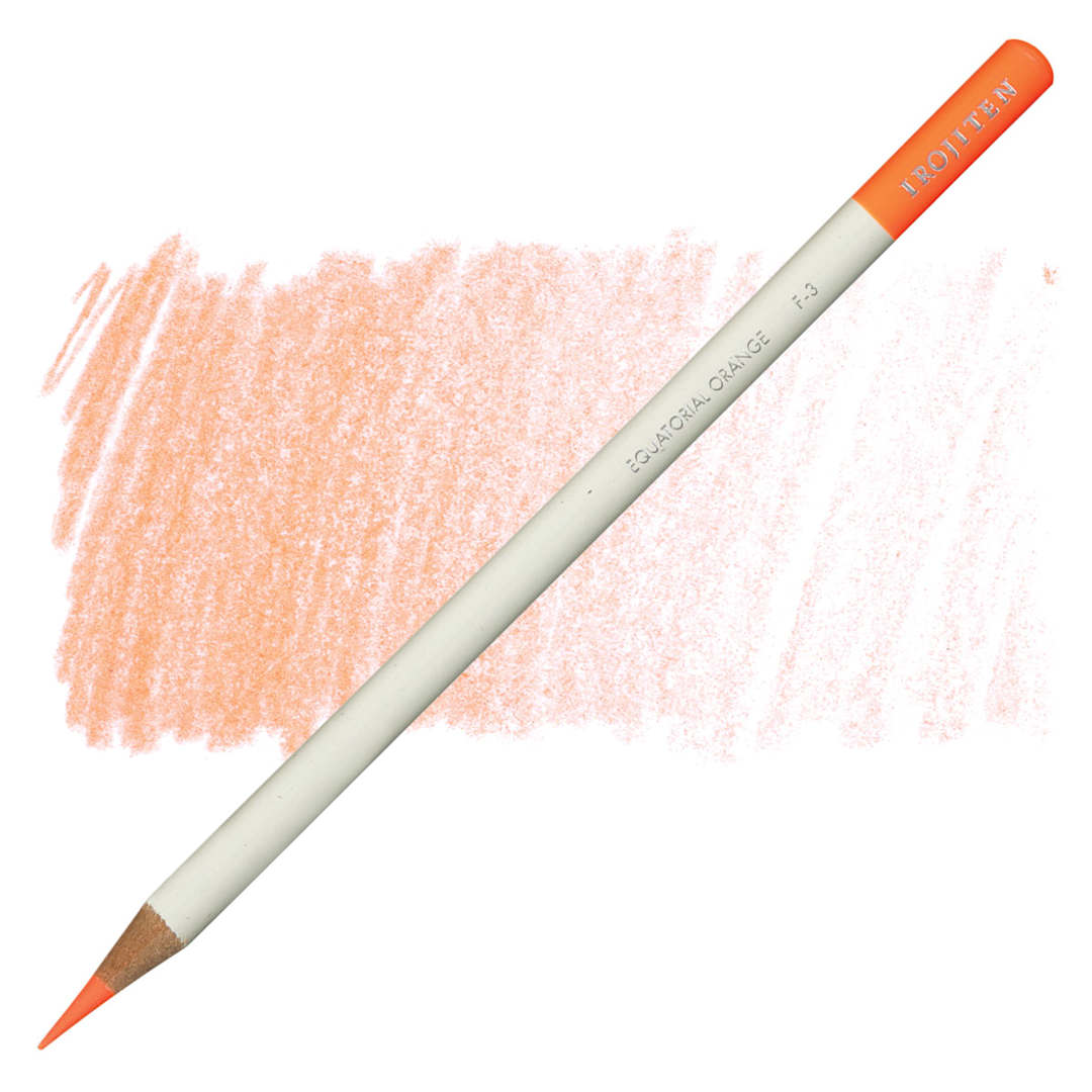Open in modal - Irojiten Color Pencil - Equatorial Orange pencil and swatch