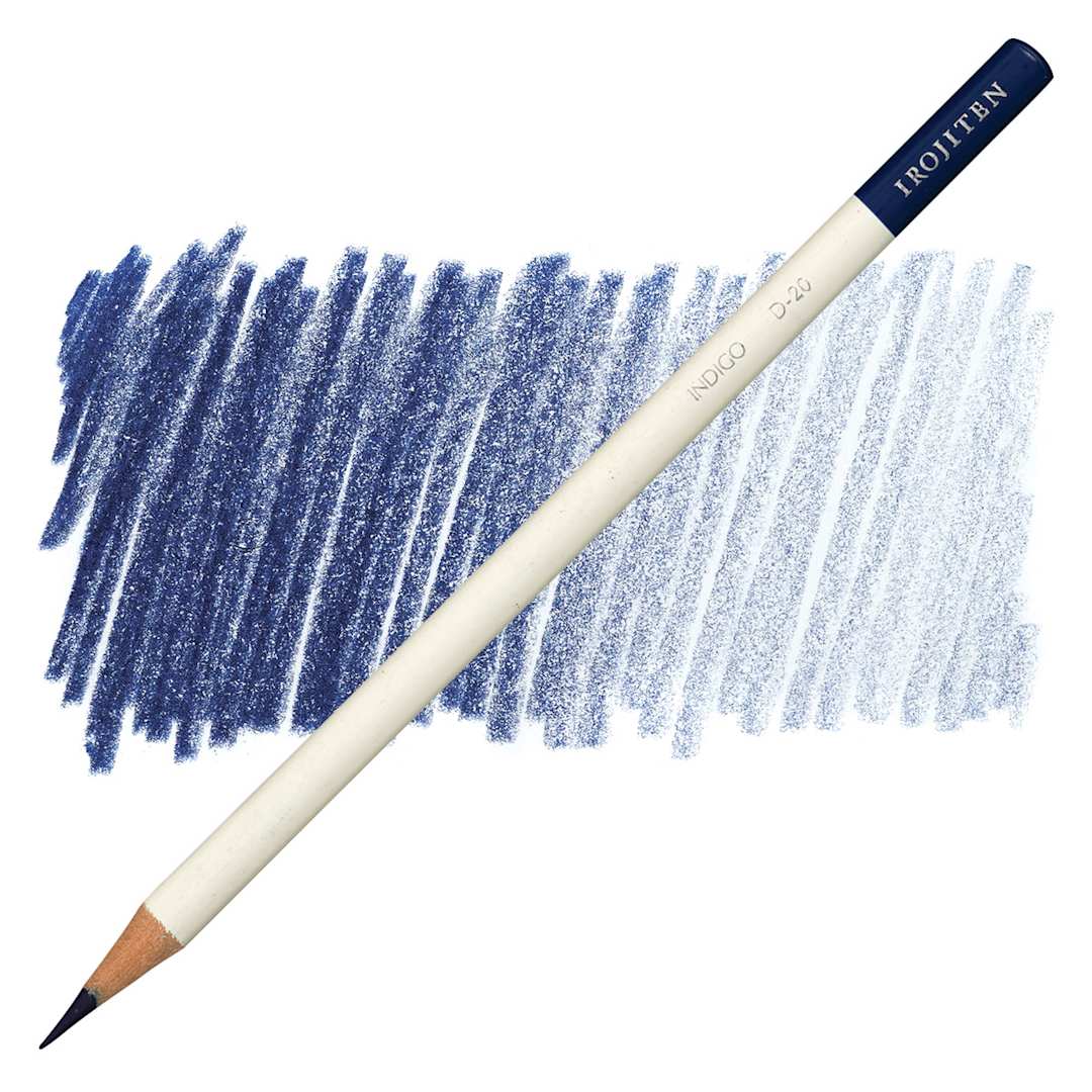 Open in modal - Irojiten Color Pencil - Indigo pencil and swatch