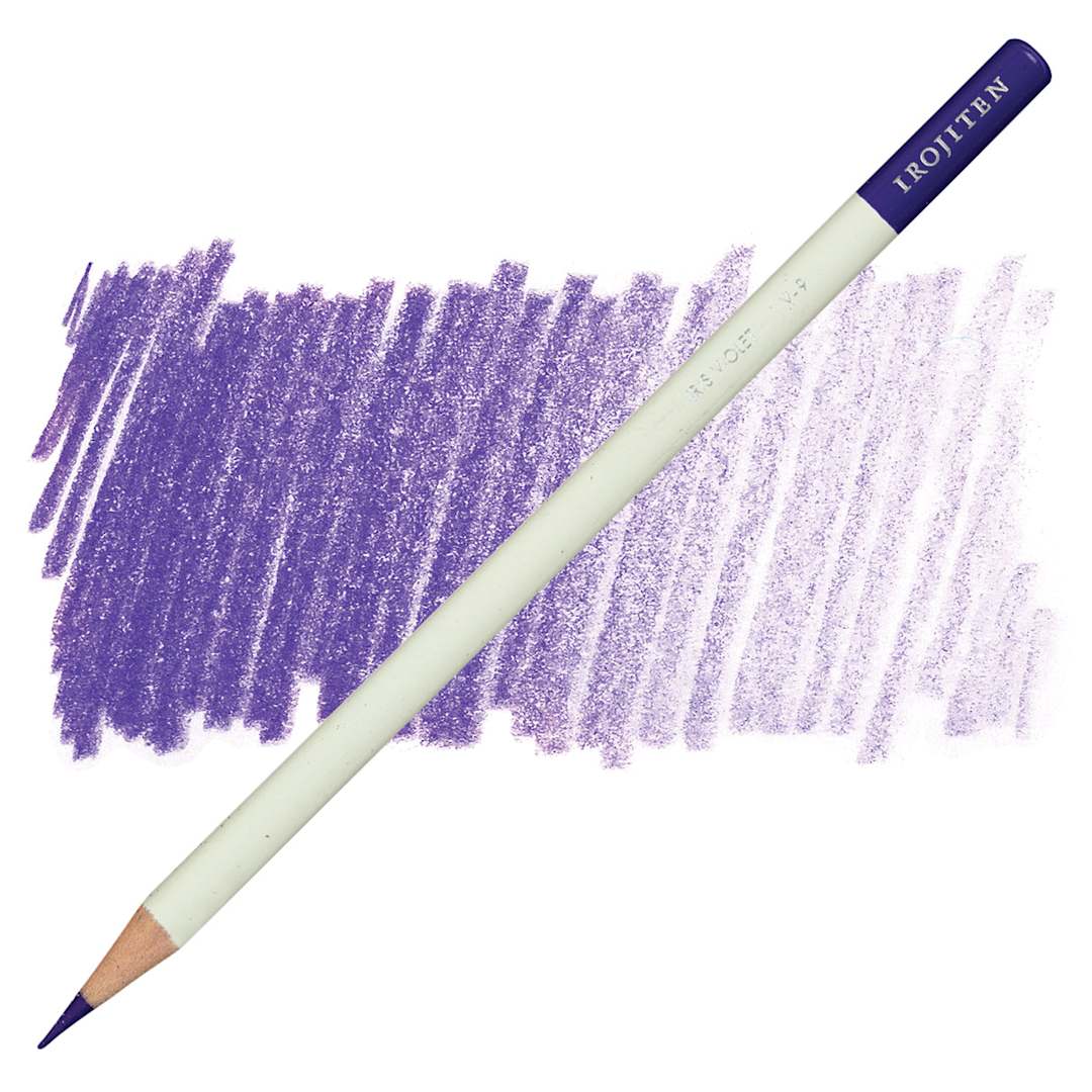 Open in modal - Irojiten Color Pencil - Iris Violet pencil and swatch
