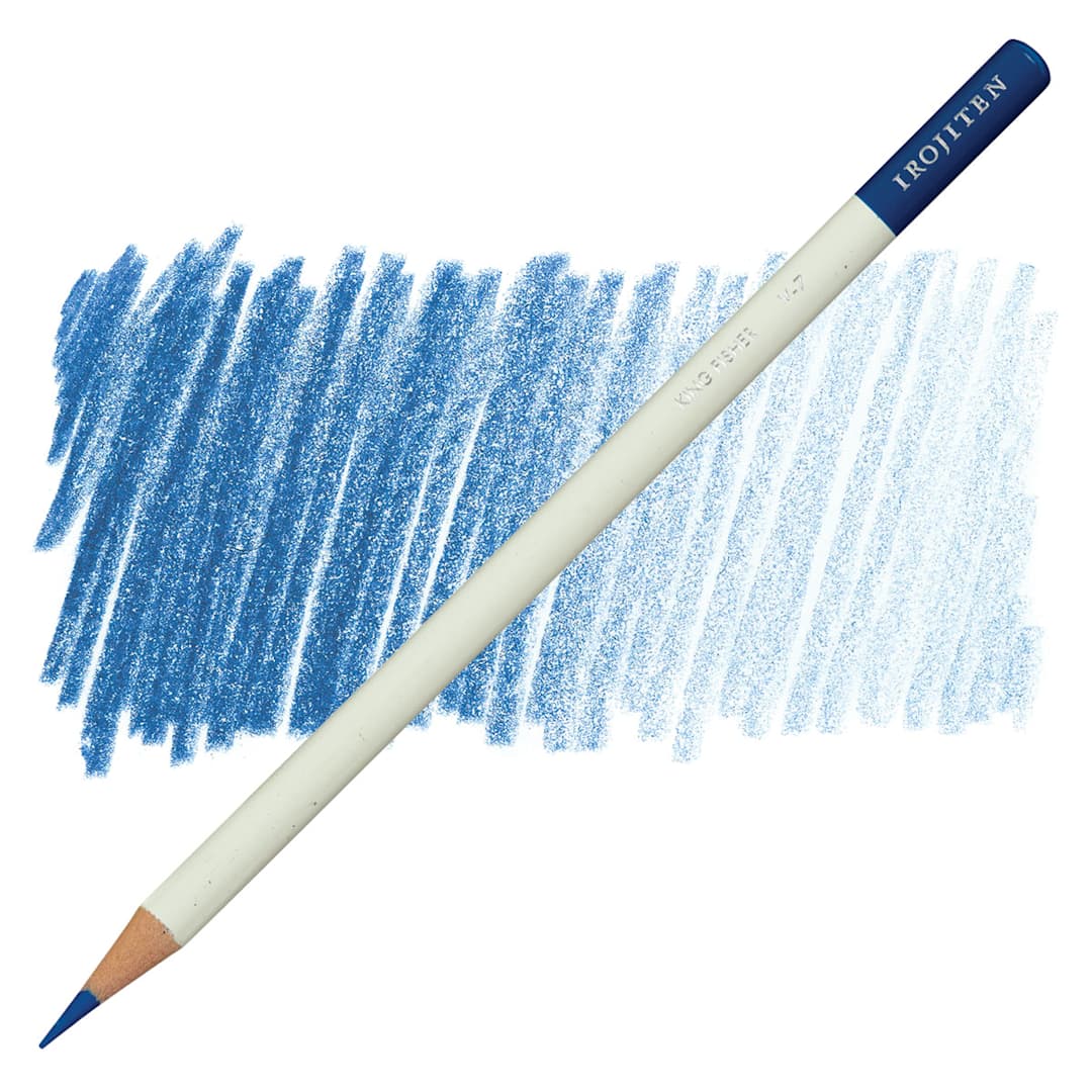 Open in modal - Irojiten Color Pencil - King Fisher pencil and swatch
