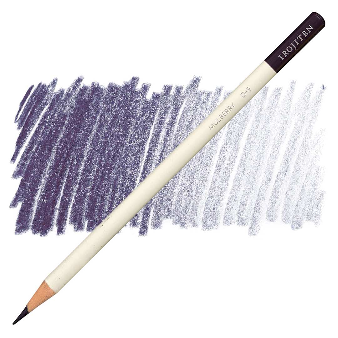 Open in modal - Irojiten Color Pencil - Mulberry pencil and swatch