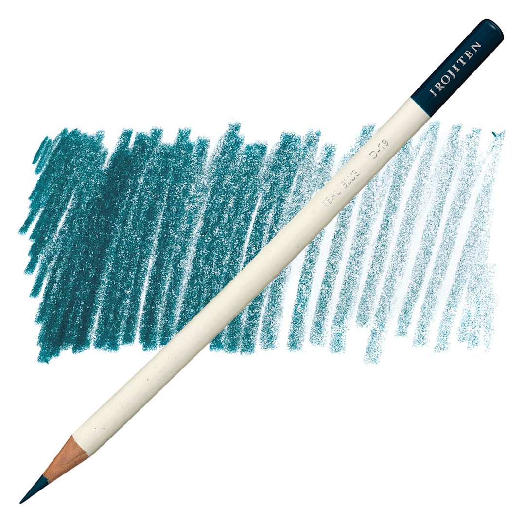 Open in modal - Irojiten Color Pencil - Teal Blue pencil and swatch