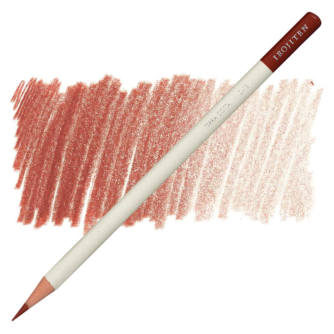 Open in modal - Irojiten Color Pencil - Terra Cotta pencil and swatch