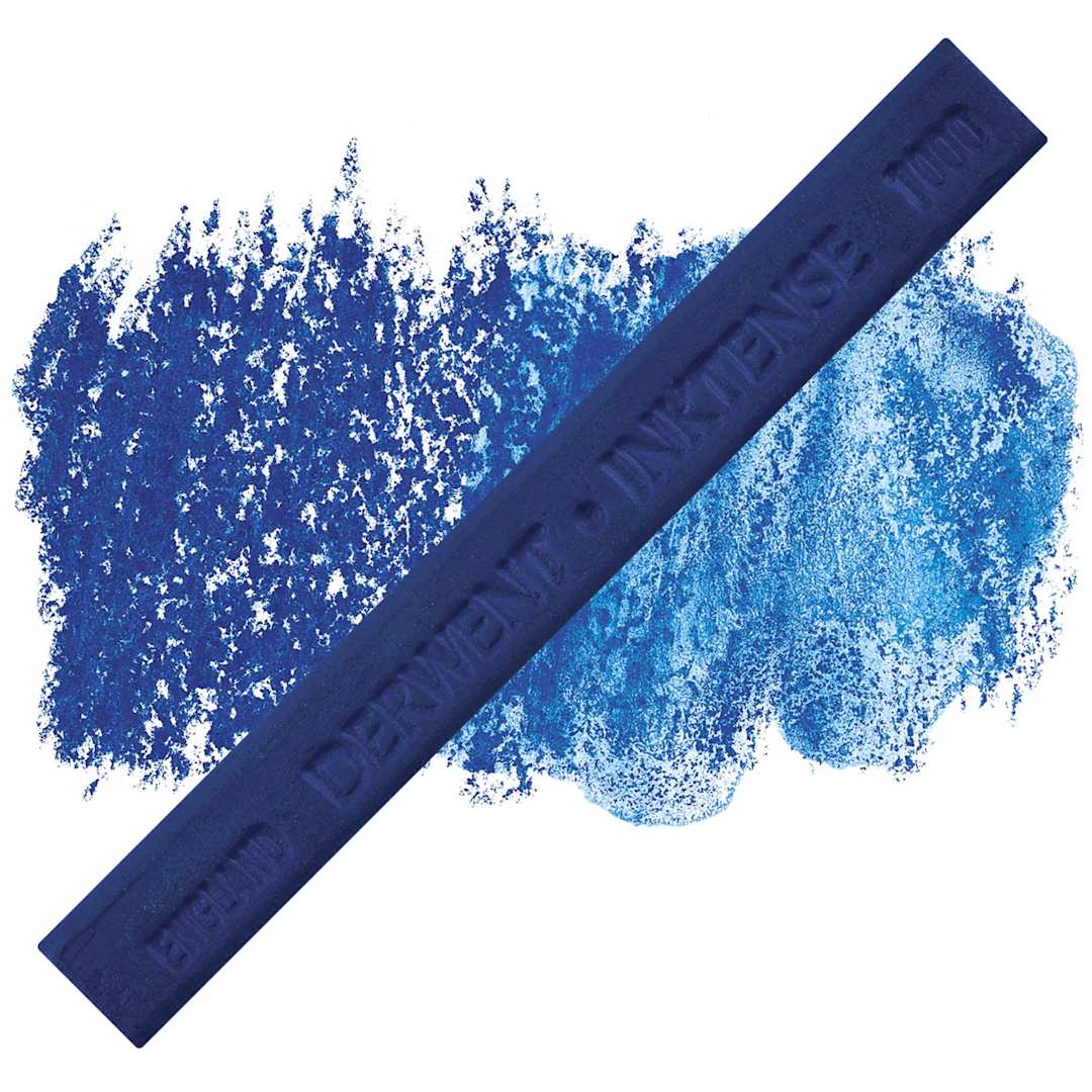 Open in modal - Derwent Inktense Block - Bright Blue block and swatch