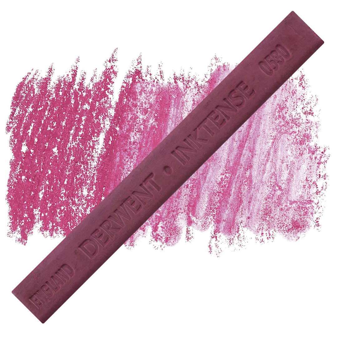 Open in modal - Derwent Inktense Block - Crimson block and swatch