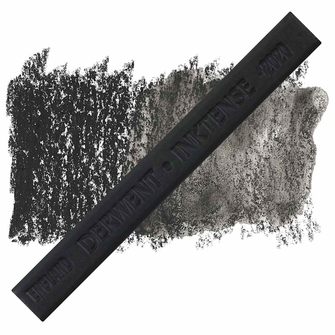 Open in modal - Derwent Inktense Block - Indian Ink  block and swatch