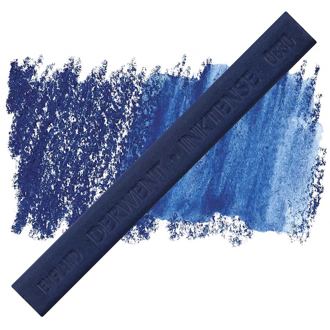 Open in modal - Derwent Inktense Block - Navy Blue block and swatch