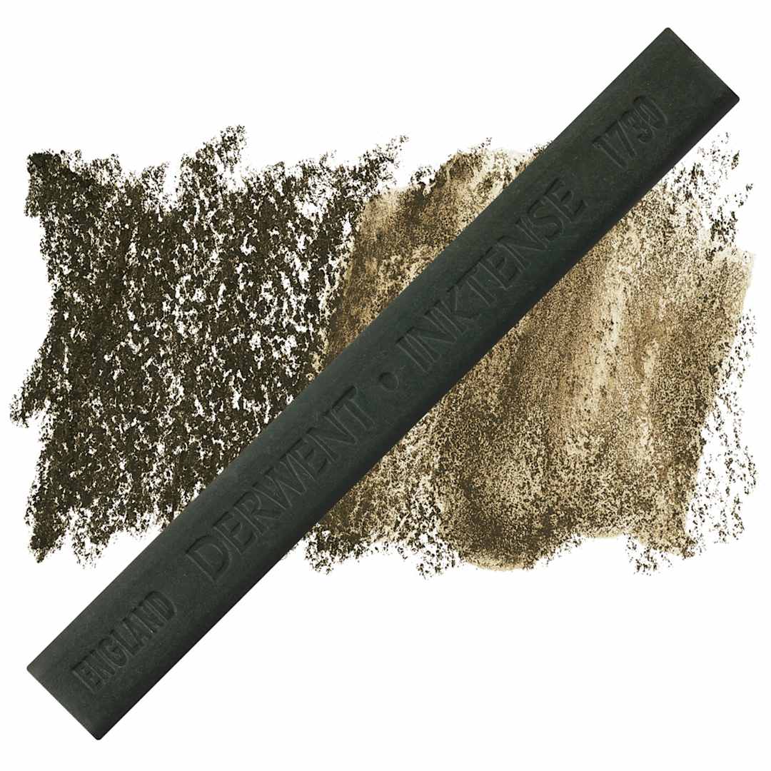 Open in modal - Derwent Inktense Block - Oak block and swatch