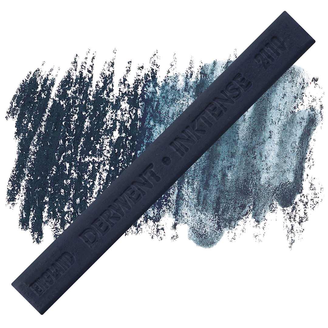 Open in modal - Derwent Inktense Block - Payne's Grey block and swatch