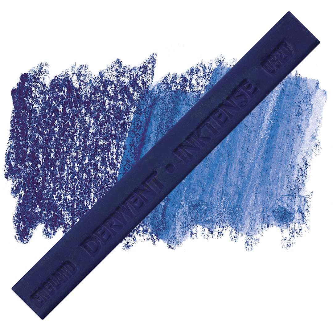 Open in modal - Derwent Inktense Block - Peacock Blue block and swatch