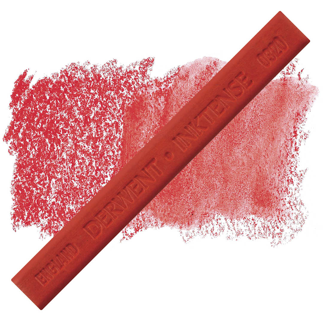 Open in modal - Derwent Inktense Block - Scarlet Pink block and swatch
