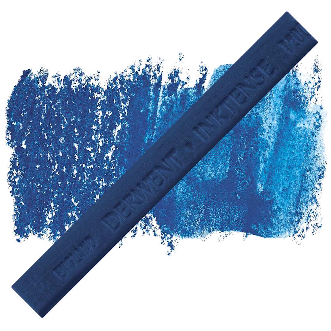 Open in modal - Derwent Inktense Block - Sea Blue block and swatch