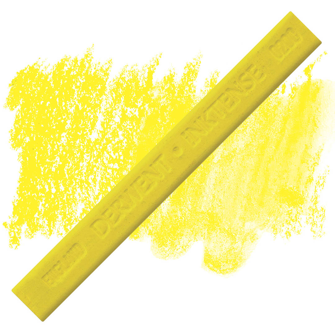 Open in modal - Derwent Inktense Block - Sun Yellow block and swatch