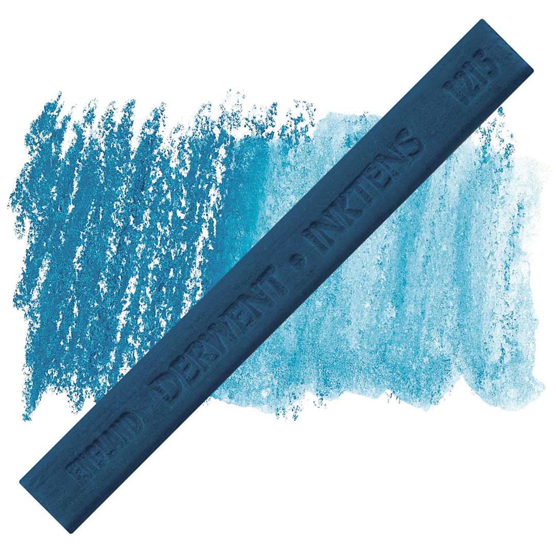 Open in modal - Derwent Inktense Block - Turquoise block and swatch