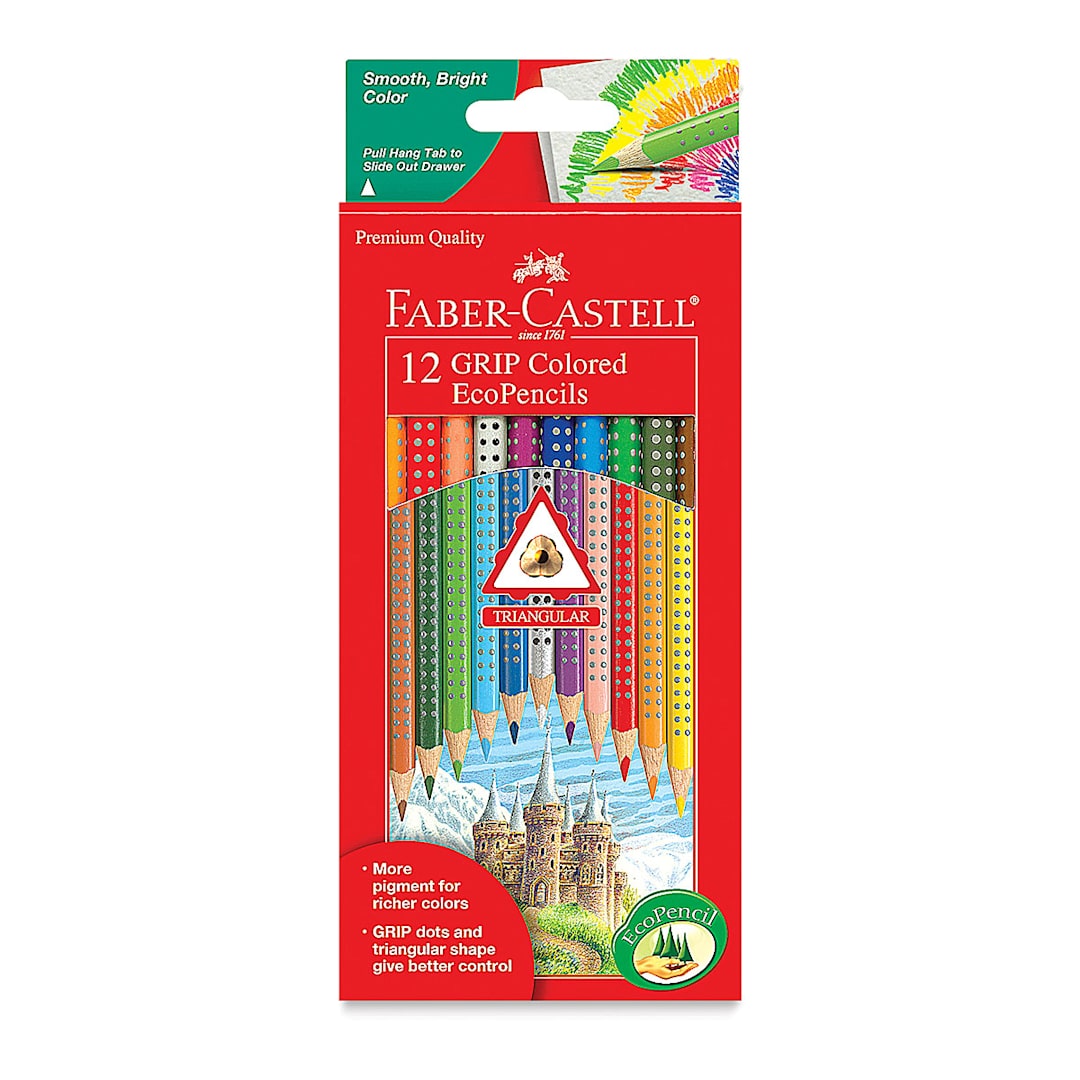 Open in modal - Faber-Castell Grip Colored EcoPencils - Set of 12, front of the packaging