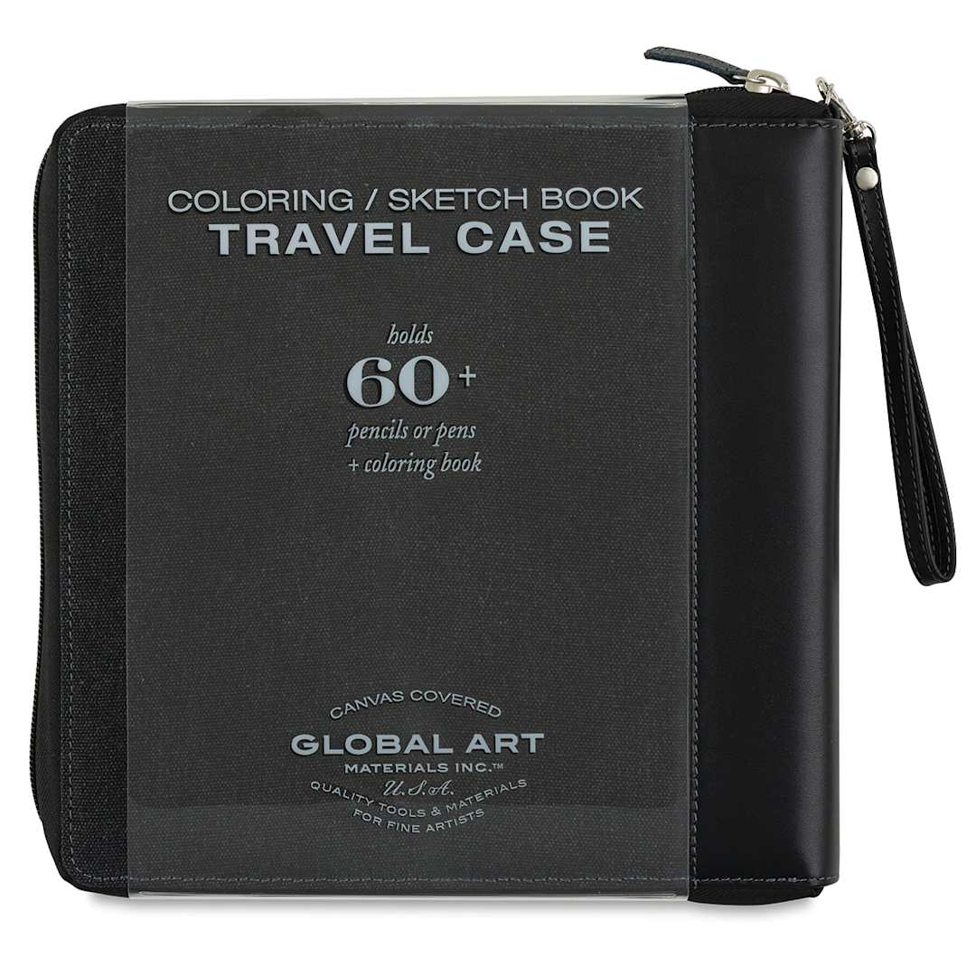 Open in modal - Speedball Sketchbook Travel Case - Black, Medium, front of the packaging sleeve