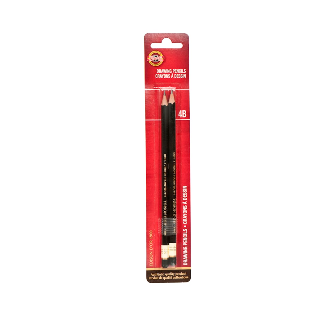 Open in modal - Kohinoor Hardmuth Toison d'Or Artist Drawing Pencils, Pkg of 2 4B