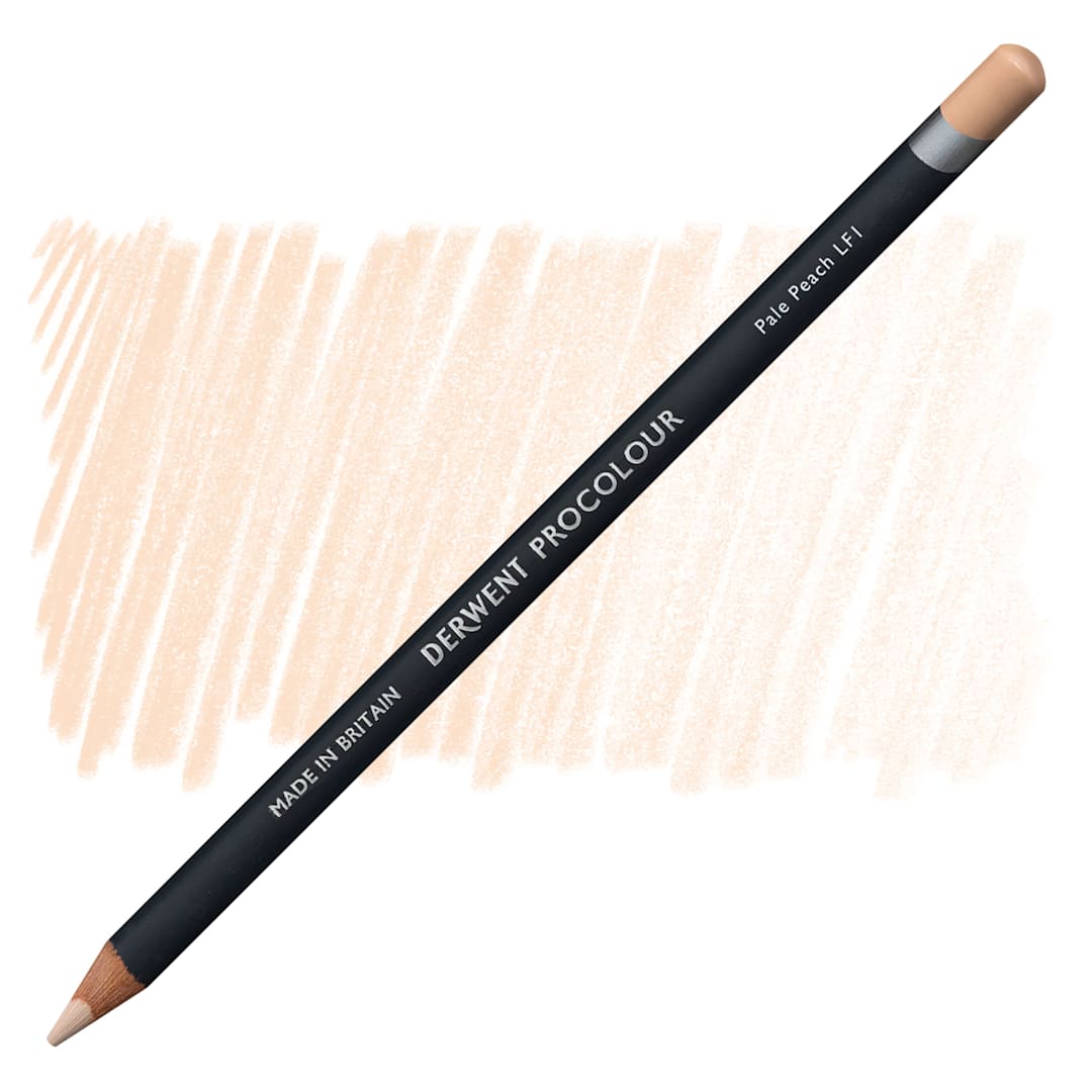 Open in modal - Derwent ProColour Colored Pencil - Pale Peach pencil and swatch