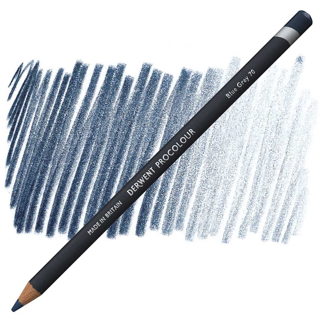 Open in modal - Derwent ProColour Colored Pencil - Blue Grey pencil and swatch