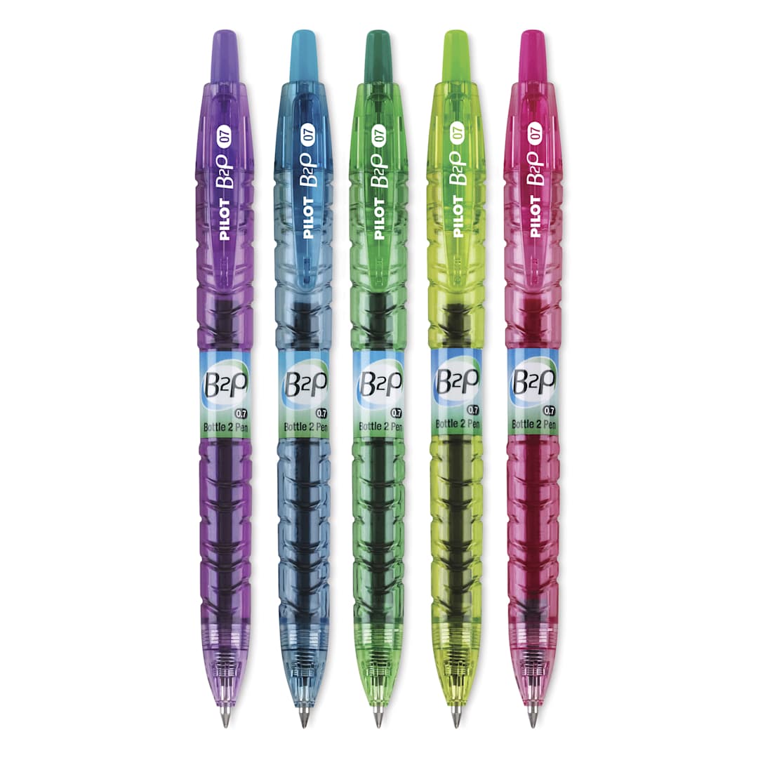 Open in modal - Pilot Begreen Bottle 2 Pen Rollerball Gel Pens - Assorted, Set of 5