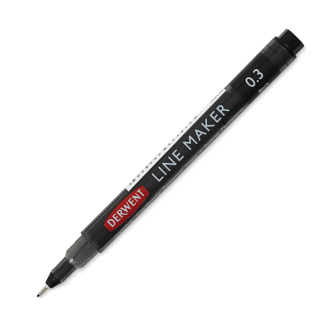 Open in modal - Derwent Line Makers - Black, 0.3 mm