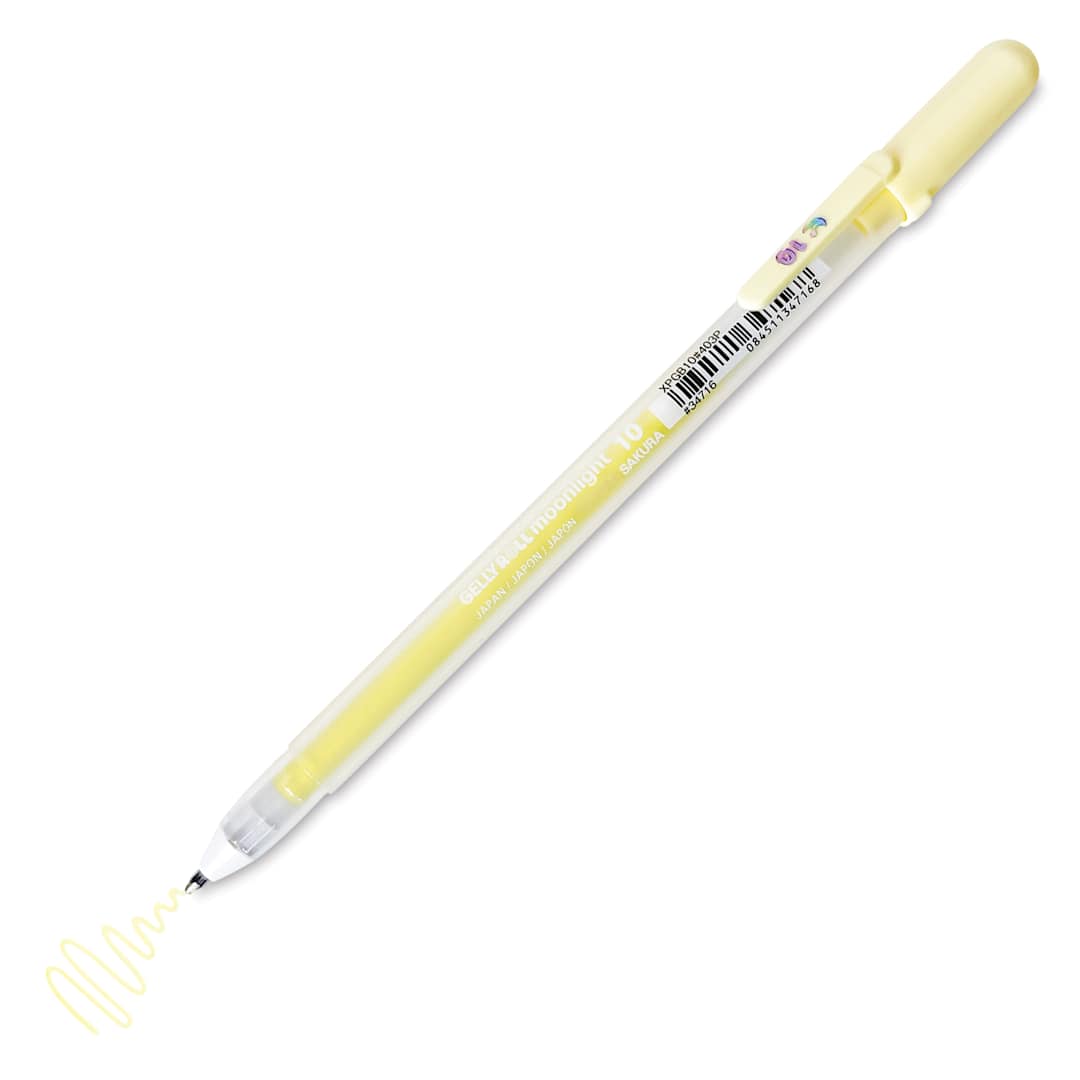 Open in modal - Sakura Gelly Roll Moonlight Pen - Pastel Yellow, Bold Point