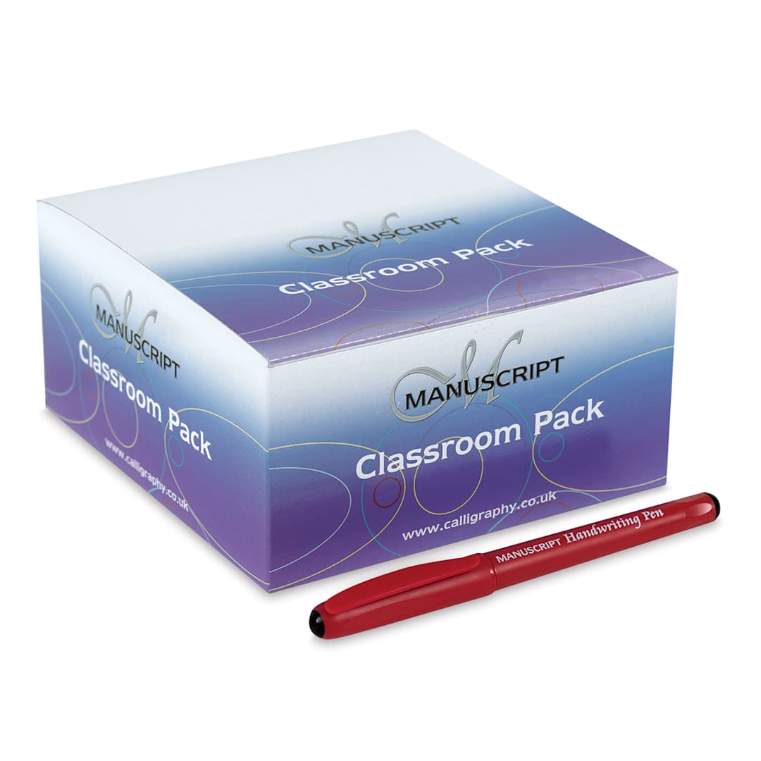 Open in modal - Manuscript Handwriting Pen Classroom Packs - Package of 40 pens with one removed
