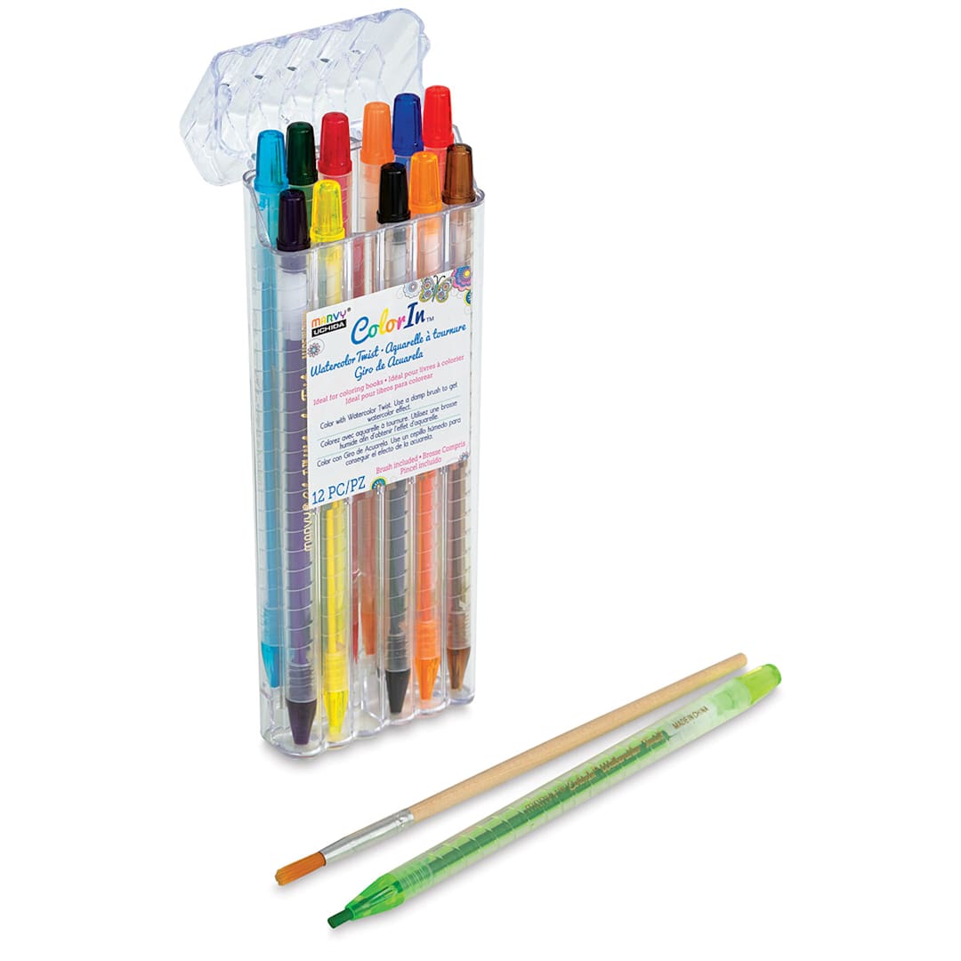 Open in modal - Marvy Uchida Color In Watercolor Twist Pencil Sets