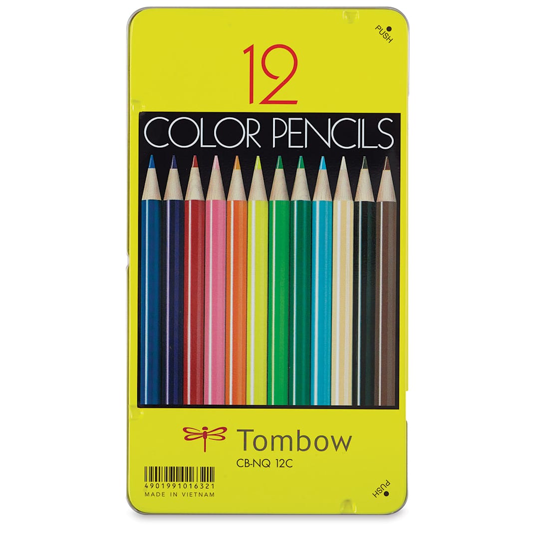 Open in modal - Tombow Color Pencil Sets - Front of package of 12 pc set