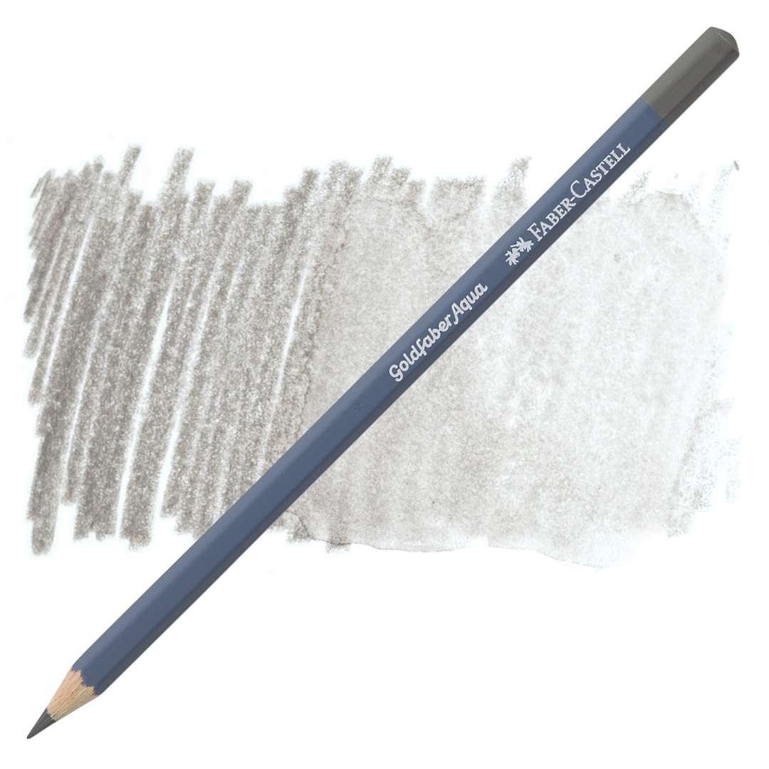 Open in modal - Faber Castell Goldfaber Aqua Watercolor Pencil - Warm Gray IV 273 pencil and swatch