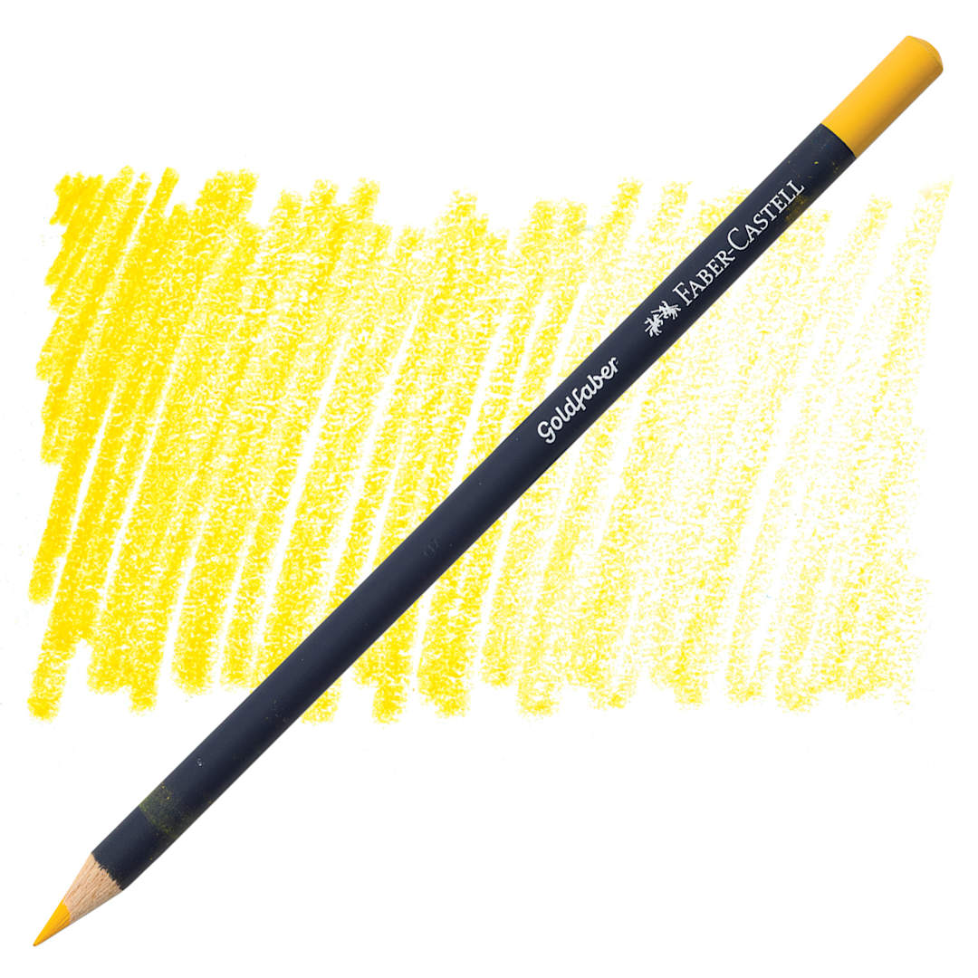 Open in modal - Faber-Castell Goldfaber Color Pencil - Dark Cadmium Yellow 108 pencil and swatch