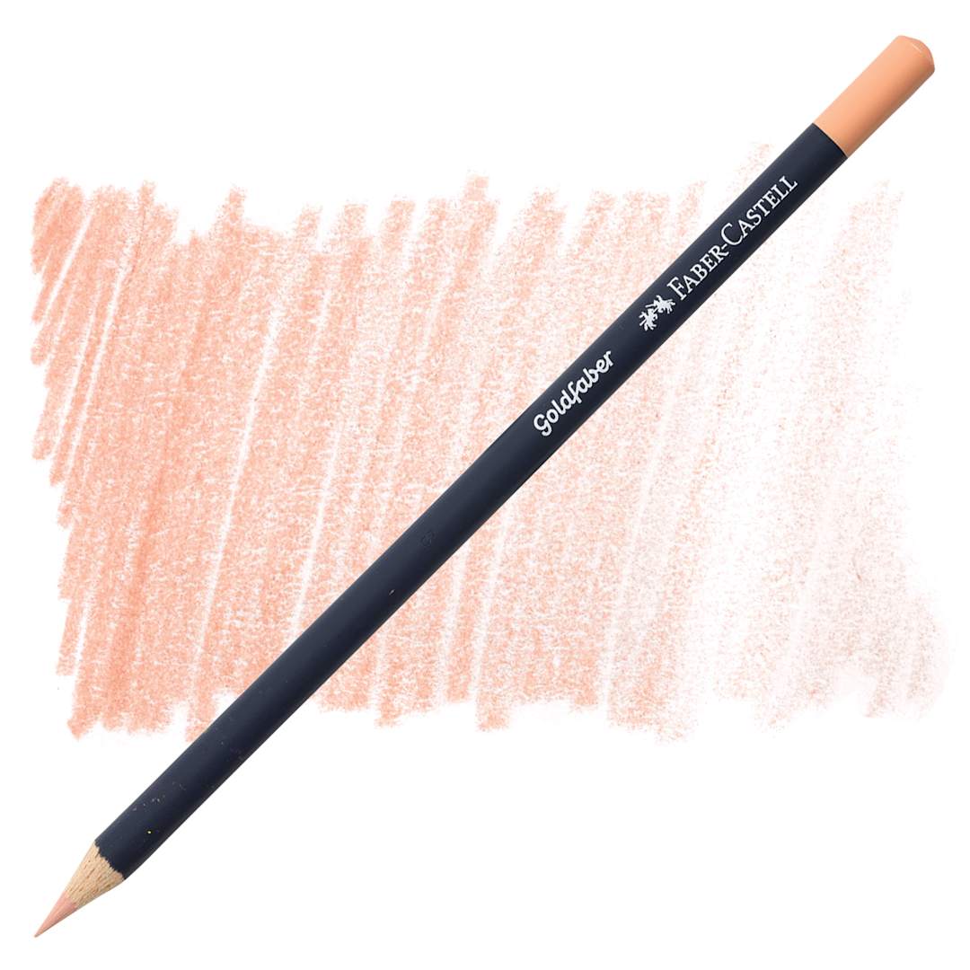 Open in modal - Faber-Castell Goldfaber Color Pencil - Ligh Flesh 132 pencil and swatch