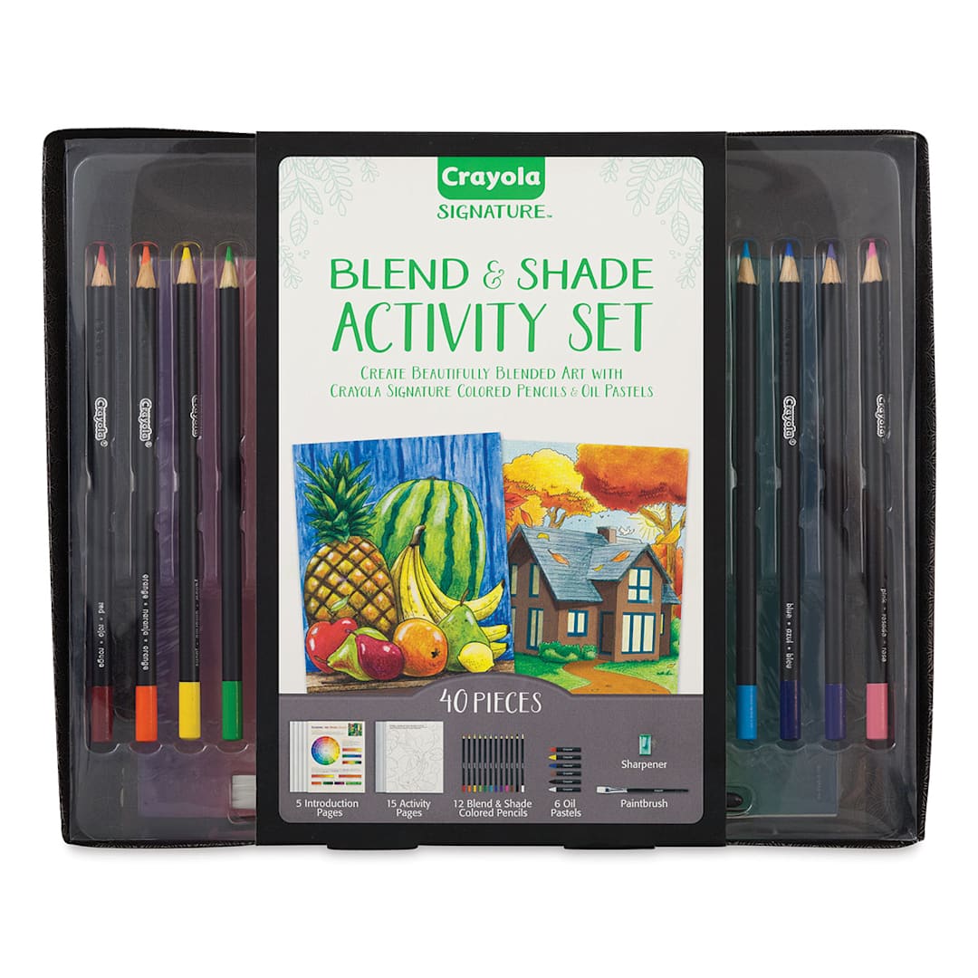 Open in modal - Crayola Signature Blend & Shade Activity Set