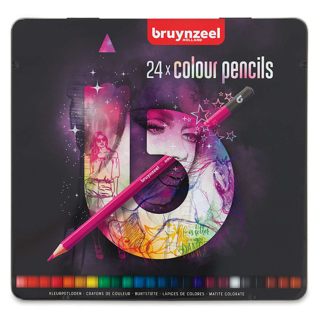 Open in modal - Bruynzeel Colored Pencil Sets - Front of package of 24 pc Pencil Set