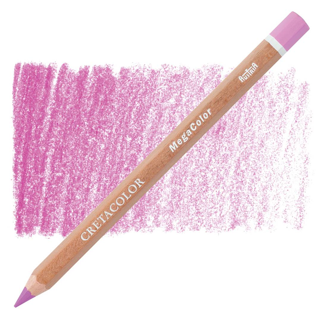 Open in modal - Cretacolor Mega Colored Pencil - Old Rose Light pencil and swatch