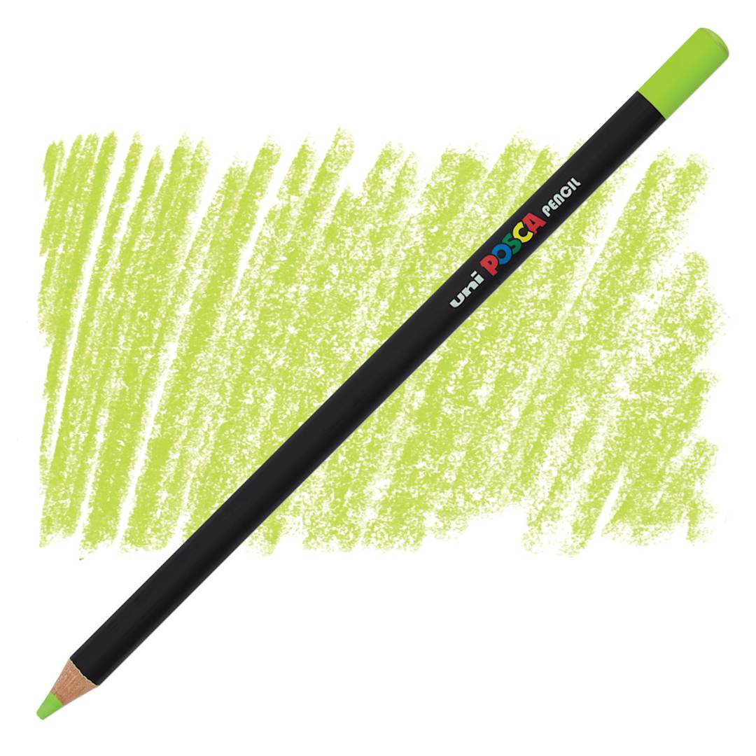 Open in modal - Posca Colored Pencil- Fresh Green pencil and swatch
