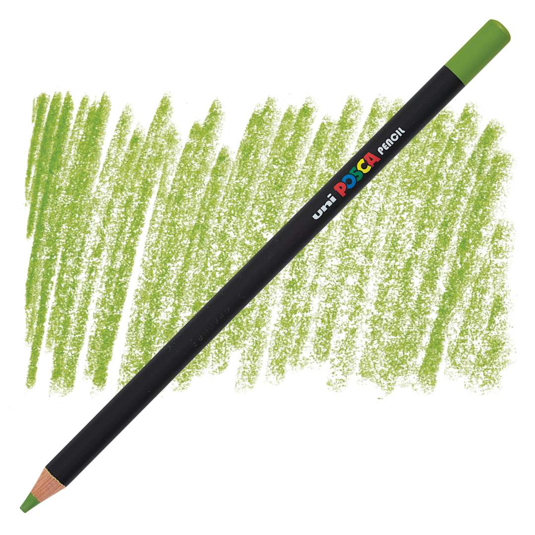 Open in modal - Posca Colored Pencil - Green Tea pencil and swatch