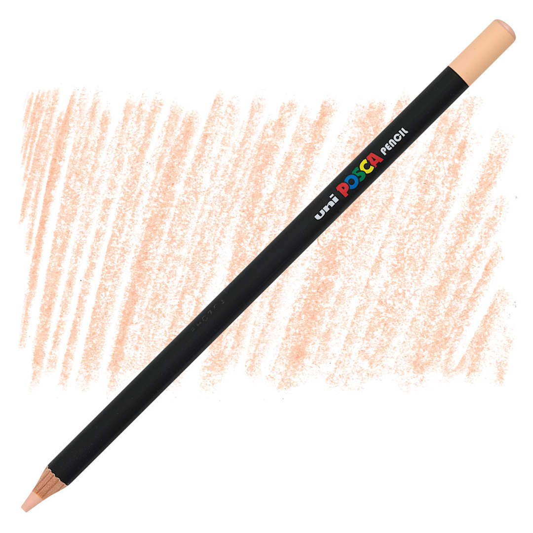 Open in modal - Posca Colored Pencil - Light Orange pencil and swatch