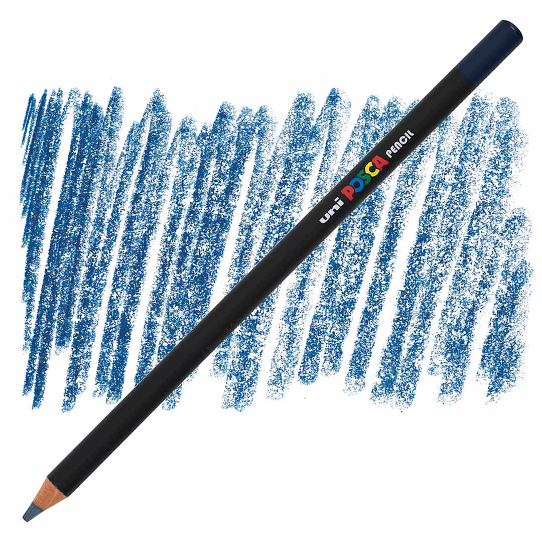 Open in modal - Posca Colored Pencil - Navy Blue pencil and swatch