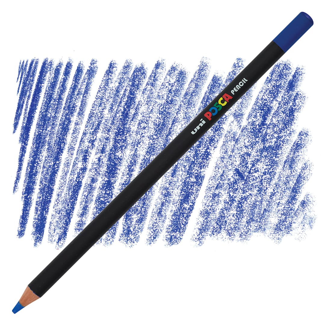 Open in modal - Posca Colored Pencil - Prussian Blue pencil and swatch