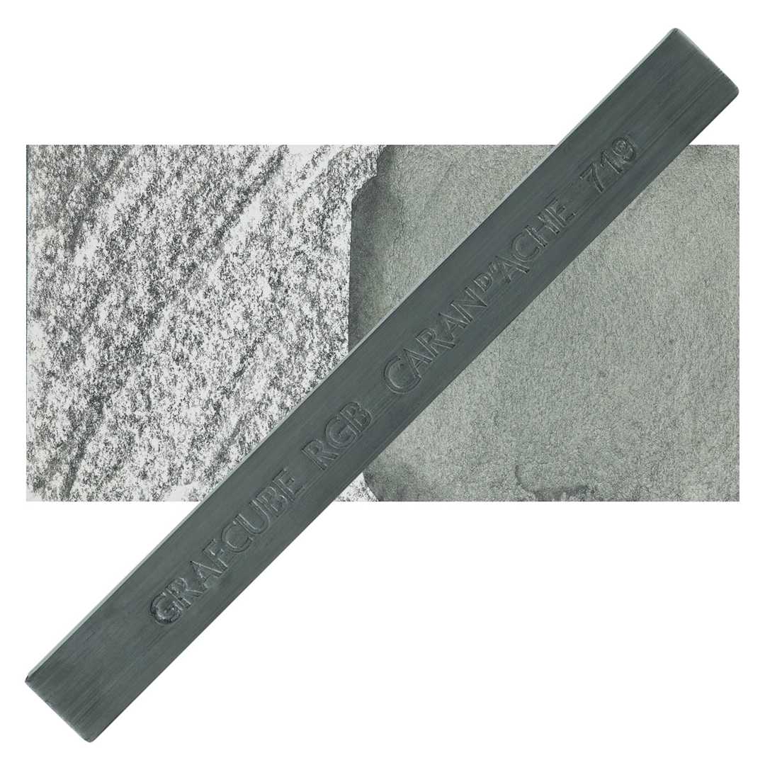 Open in modal - Caran d'Ache Grafcube RGB Graphite Stick - Phthalo Green stick and swatch