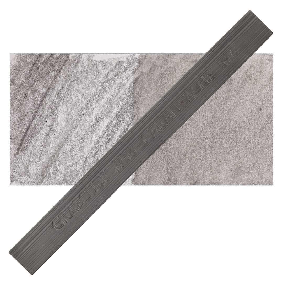 Open in modal - Caran d'Ache Grafcube RGB Graphite Stick - Carmine Lacquer stick and swatch