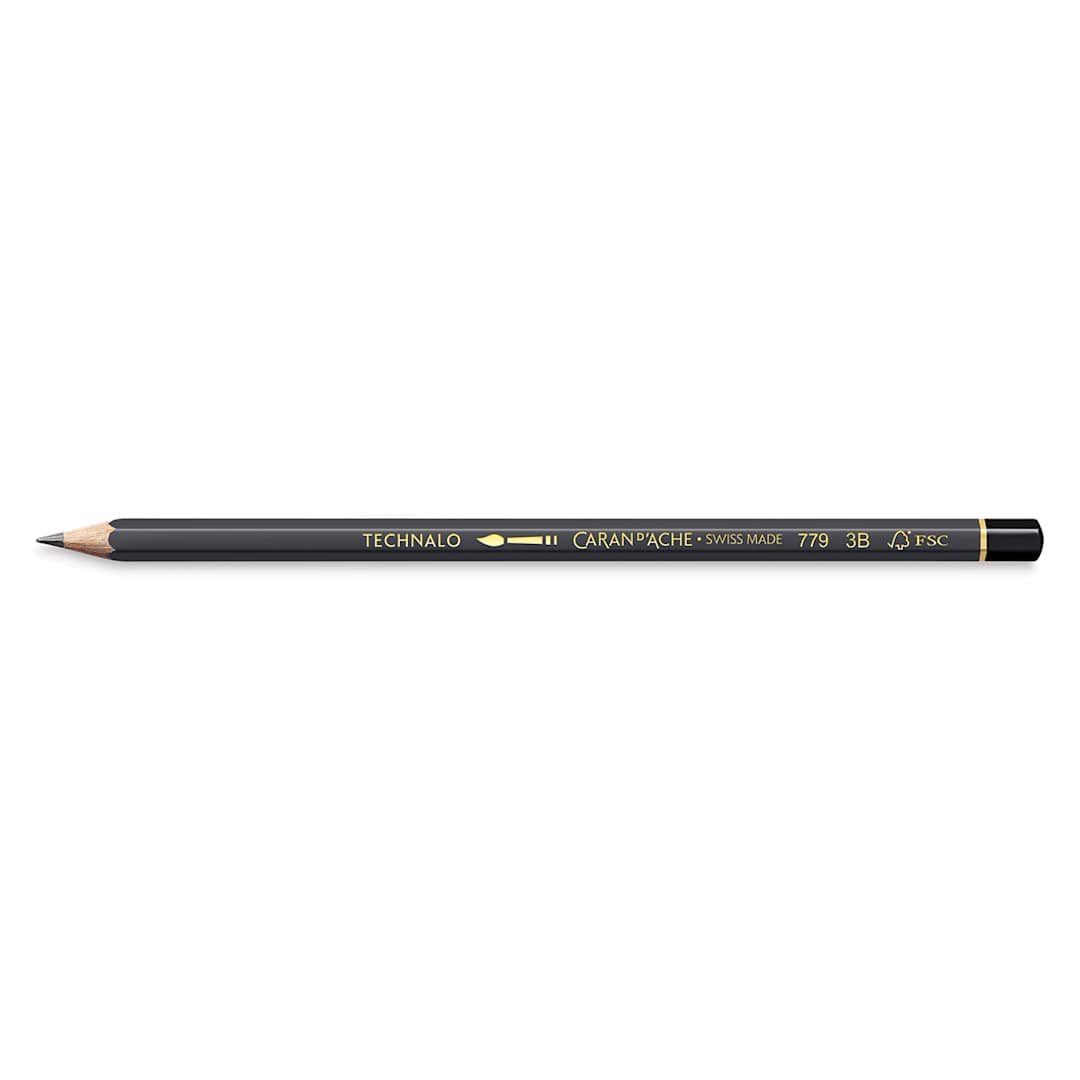 Open in modal - Caran d'Ache Technalo Water Soluble Graphite Pencil - 3B