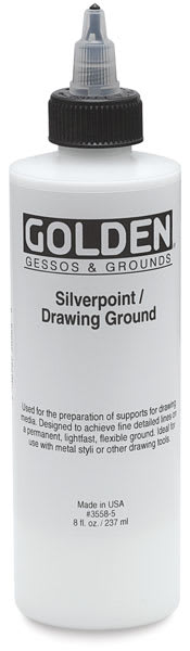 Open in modal - Silverpoint/Drawing Ground - Front of 8 oz bottle