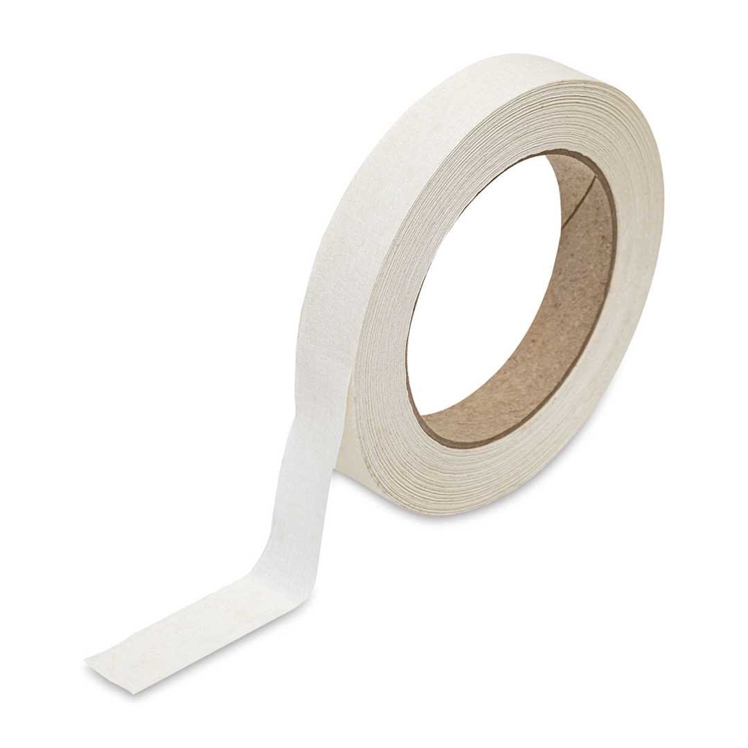 Open in modal - Masking Tape - 3/4" x 60 Yards, White partially unrolled
