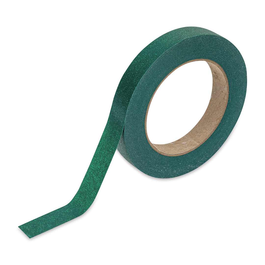 Open in modal - Masking Tape - 3/4" x 60 Yards, Green partially unrolled